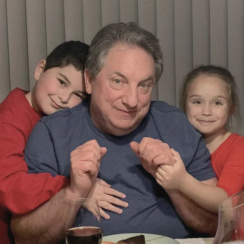 Brian with Cooper and River