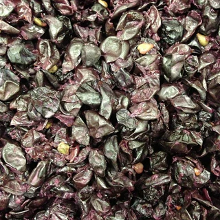 Pressed red grape skins after fermentation